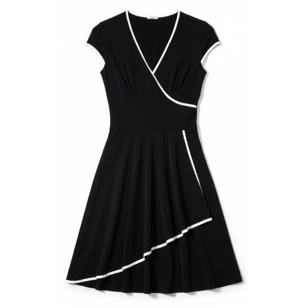 Studio Y Fit and Flare Dress Women S Coquette Retro Preppy Dark Academia Vintage